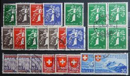 Schweiz Lot mit alten Werten VIII