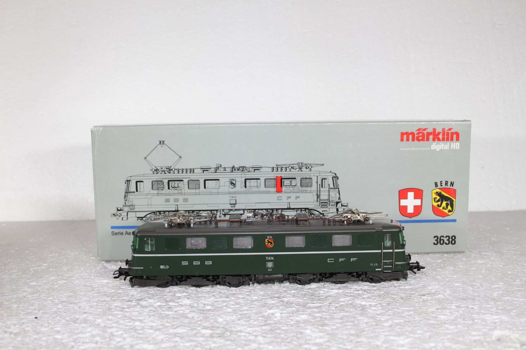 Märklin Modelleisenbahnen: Märklin 3638 SBB Ae 6/6 Bern digital – Gebraucht aus Triesen von cor_62ts 3