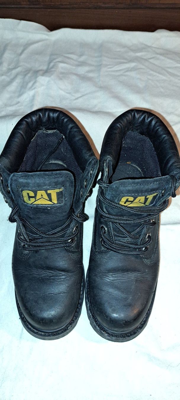 Caterpillar Scarpe da uomo: bottines caterpillar cuir noires – Usato da Genève venduto da Axelle333 5