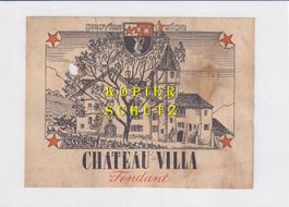 Etikette - Fendant "Château-Villa" 1959 /bd