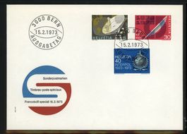 1973, FDC, Sonderpostmarken I (Nr. 520–522)