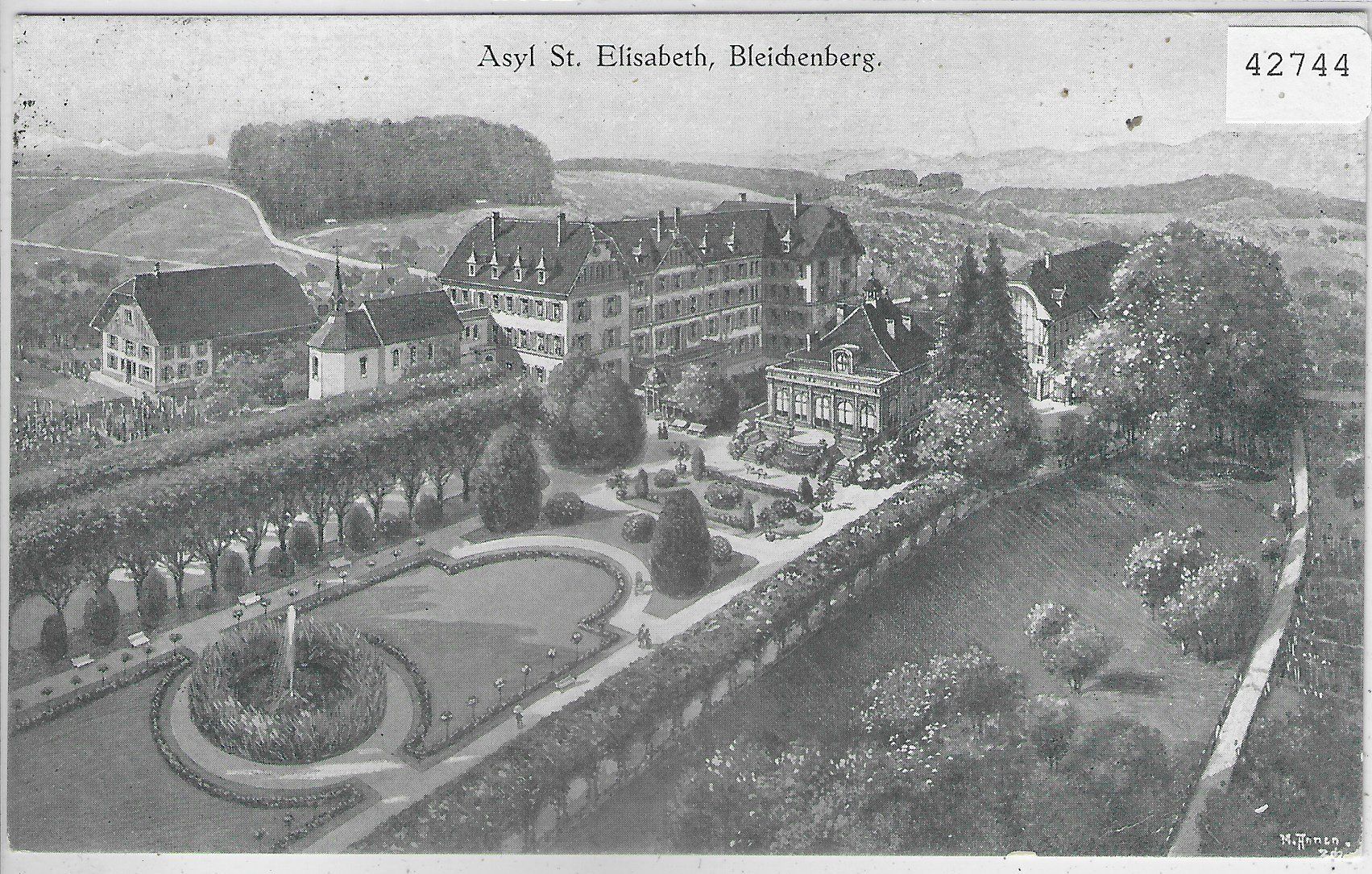 Cartoline postali: Asyl St. Elisabeth - Bleichenberg – Usato da Ettingen venduto da Kartenplanet