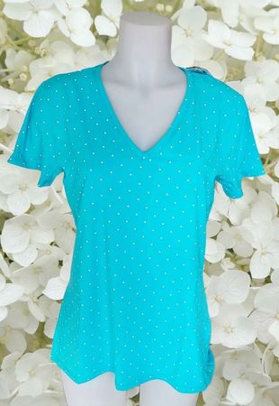 NEU Damen T-Shirt mit V-Ausschnitt, Gr. M
