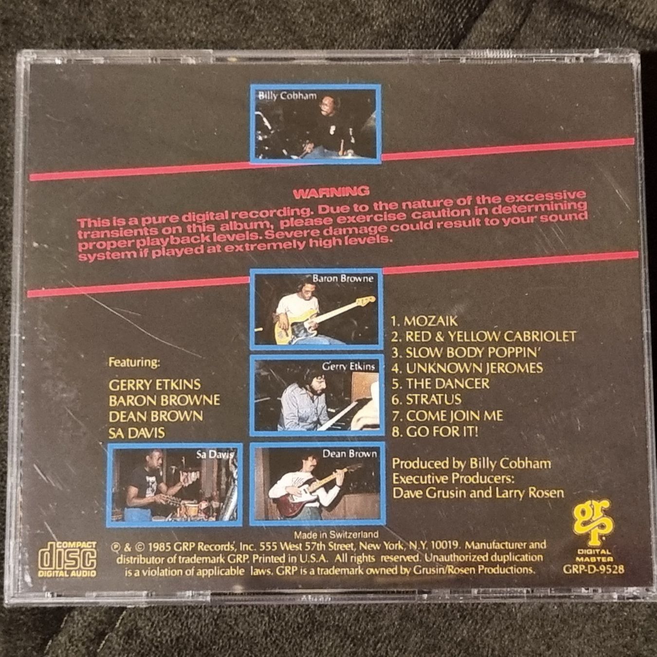 CD: Billy Cobham : "Warning" CD GPR Digital Master – Usato da Villigen venduto da Tschachtlan 1