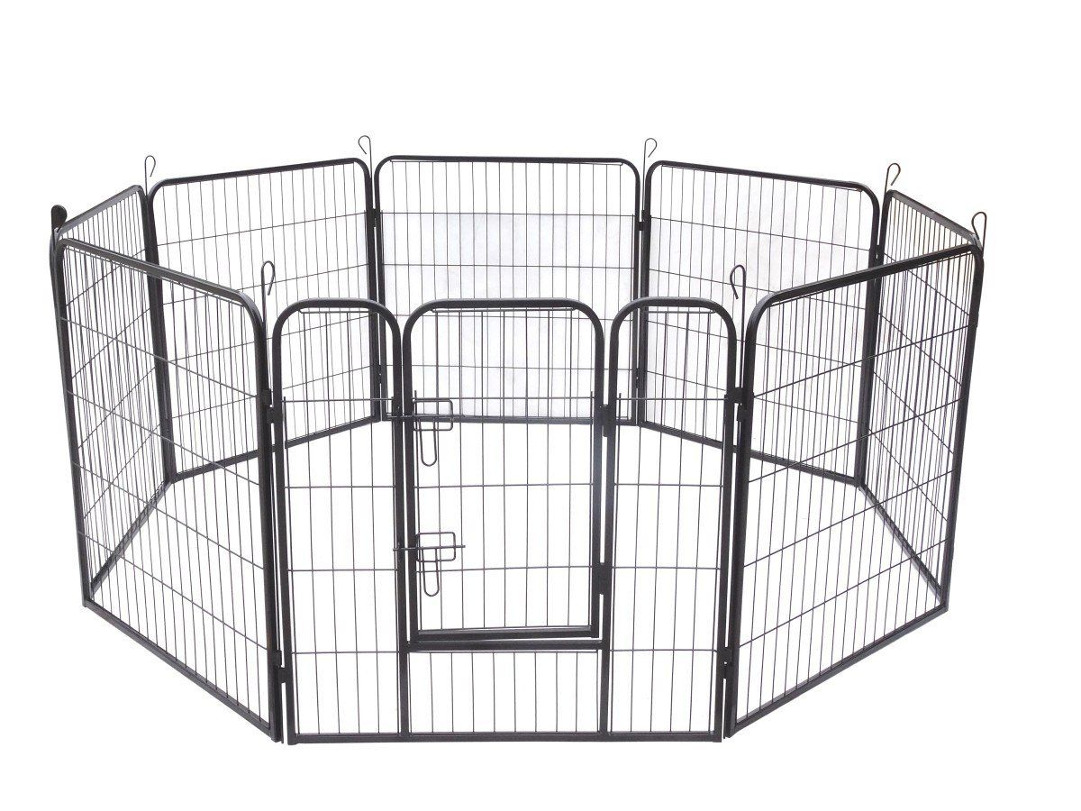 Cages, transport & sécurité: Hunde-Laufgitter schwarz 8 Elemente mit Türe – D'occasion à Uitikon Waldegg par tob_7bhx 1