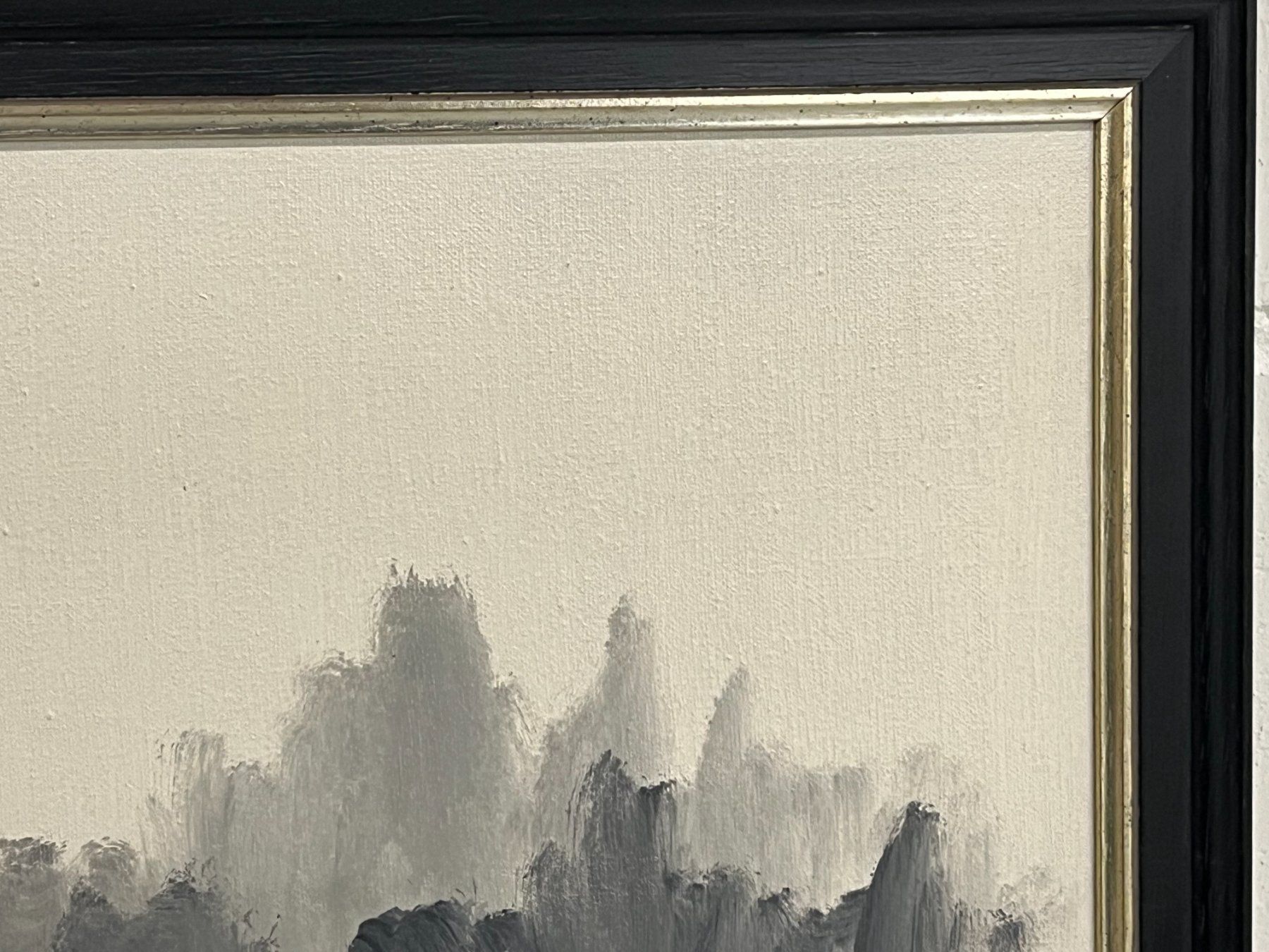 Dipinti: TOLL WUNDERSCHONES BILD SCHWARZ-WEISSE SEELANDSCHAFT – Usato da Basel venduto da Kaffee_und_Kunst 9