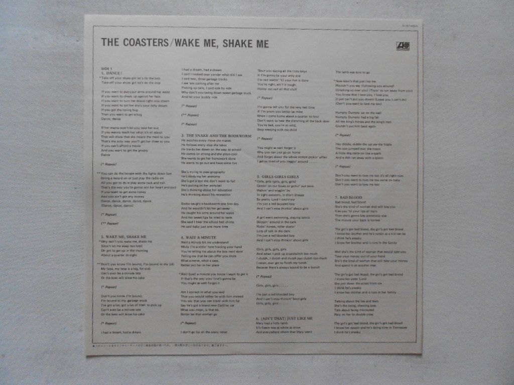 Dischi in vinile: THE COASTERS  -  WAKE ME, SHAKE ME – Usato da Bex venduto da Giorgiob 2