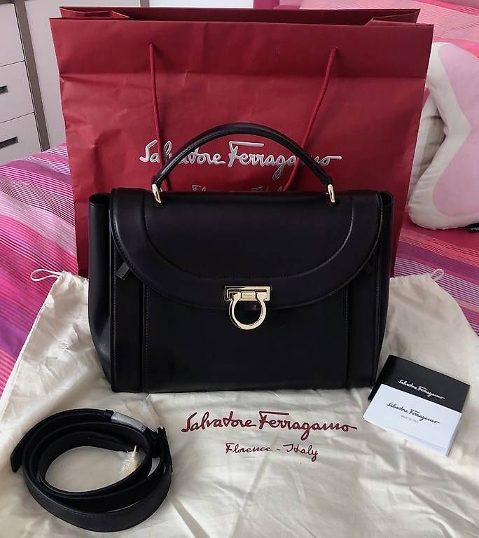 Salvatore Ferragamo Taschen für Damen: BORSA SOFIA RAINBOW di Salvatore Ferragamo marrone scuronera – Gebraucht aus Arzo von ema_q6g9