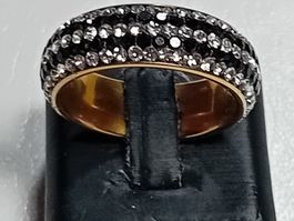 ring edelsthal mit kristall,,,glanzig