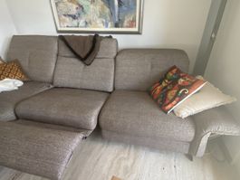 Canapé Lavezza Poltrone sofa  brun fonction relax bon etat