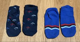 Chaussettes courtes bleues, taille 20, lot de 2 paires