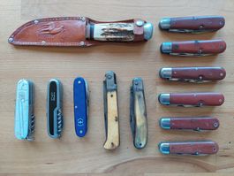 Sammlung Sackmesser Messer Militärmesser Schweiz