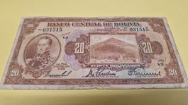 Bolivien 20 Bolivianos Banknote, 20. Juli 1928, La Paz