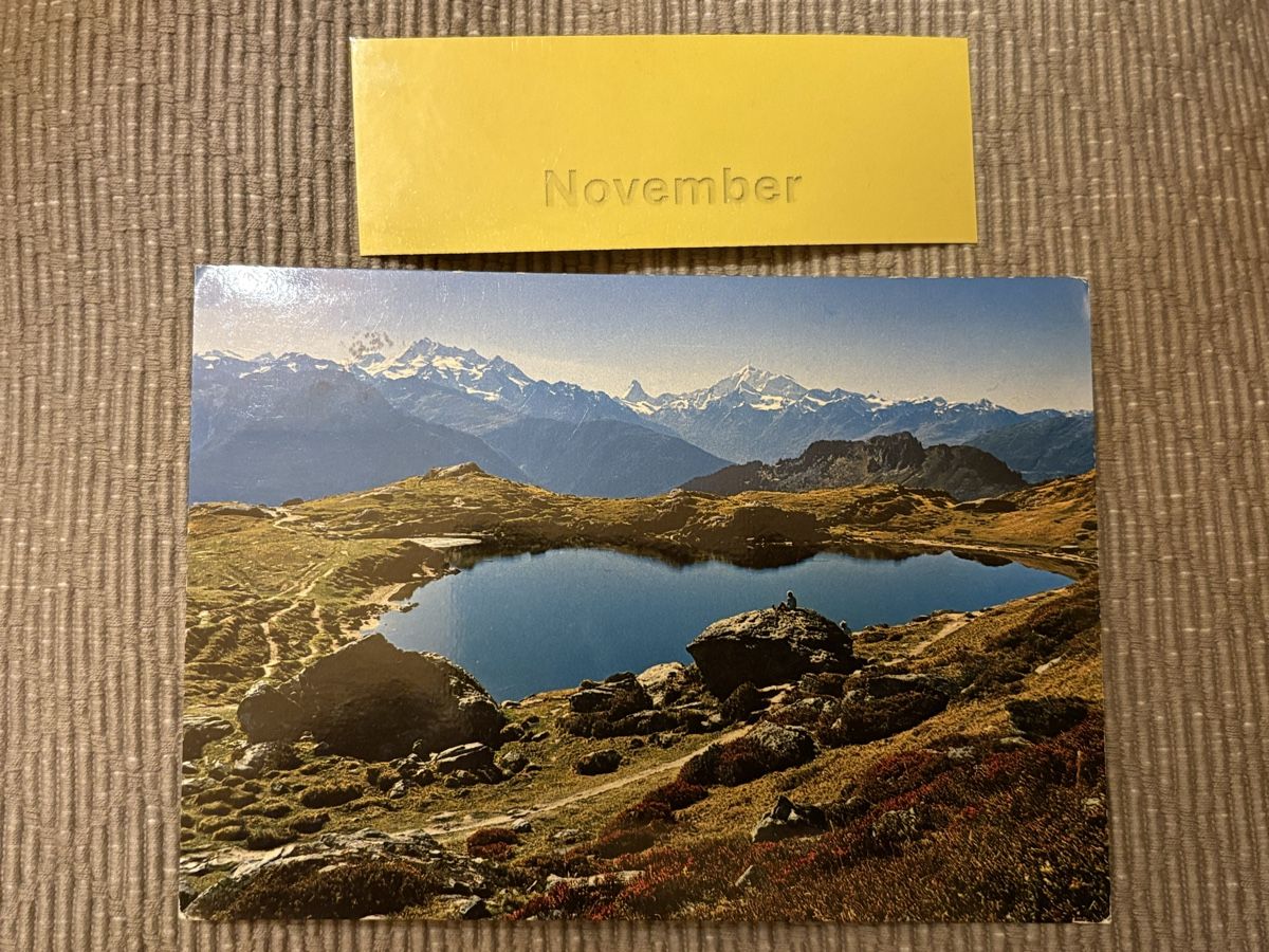 Cartoline postali: AK von Blausee ob Riederalp / Bergpanorama – Usato da Rümlang venduto da Kartenpost1