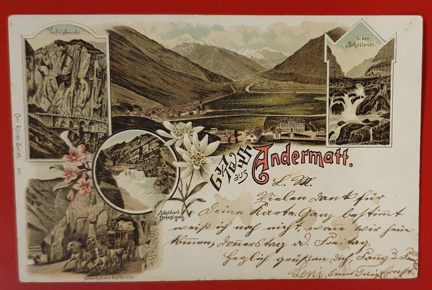 Cartoline postali: Gruss aus Andermatt – Usato da Kreuzlingen venduto da Rschweiz1