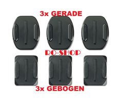 6x KLEBEHALTERUNG FÜR GOPRO CURVED+FLAT