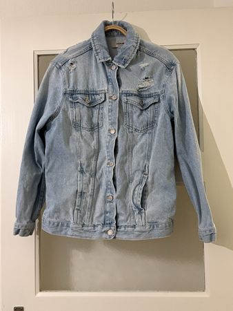 Jeansjacke von New Look, hellblau, used Look, Grösse 38