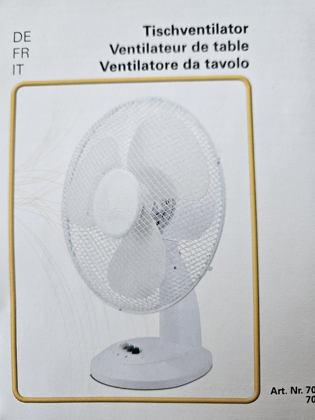 Ventilatori: Tischventilator, Ventilator für heisse Tage – Nuovo (secondo la descrizione) da Oberburg venduto da znas