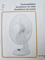 Tischventilator, Ventilator für heisse Tage
