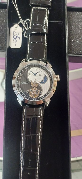 Montre Bagelsport Automatique Classique - Neuf Sans étiquette - Cadran Noir, Boîtier Argenté