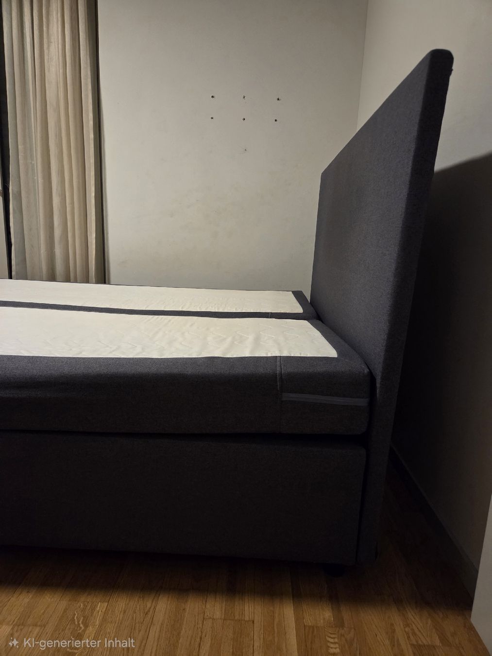 Betten: Boxspringbett Dunkelgrau – Gebraucht aus Bern von Dekthai 2