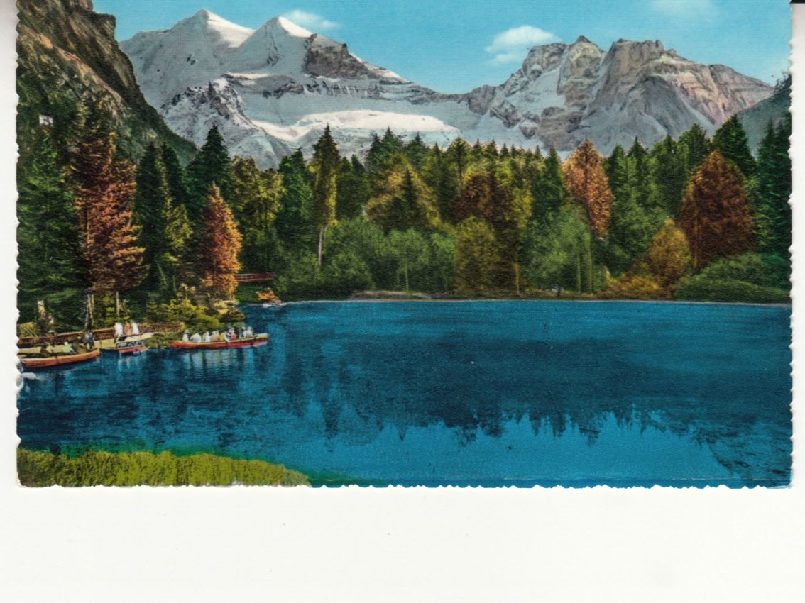 Cartoline postali: Blausee 1960, coloriert – Usato da Bürglen TG venduto da StampGraf
