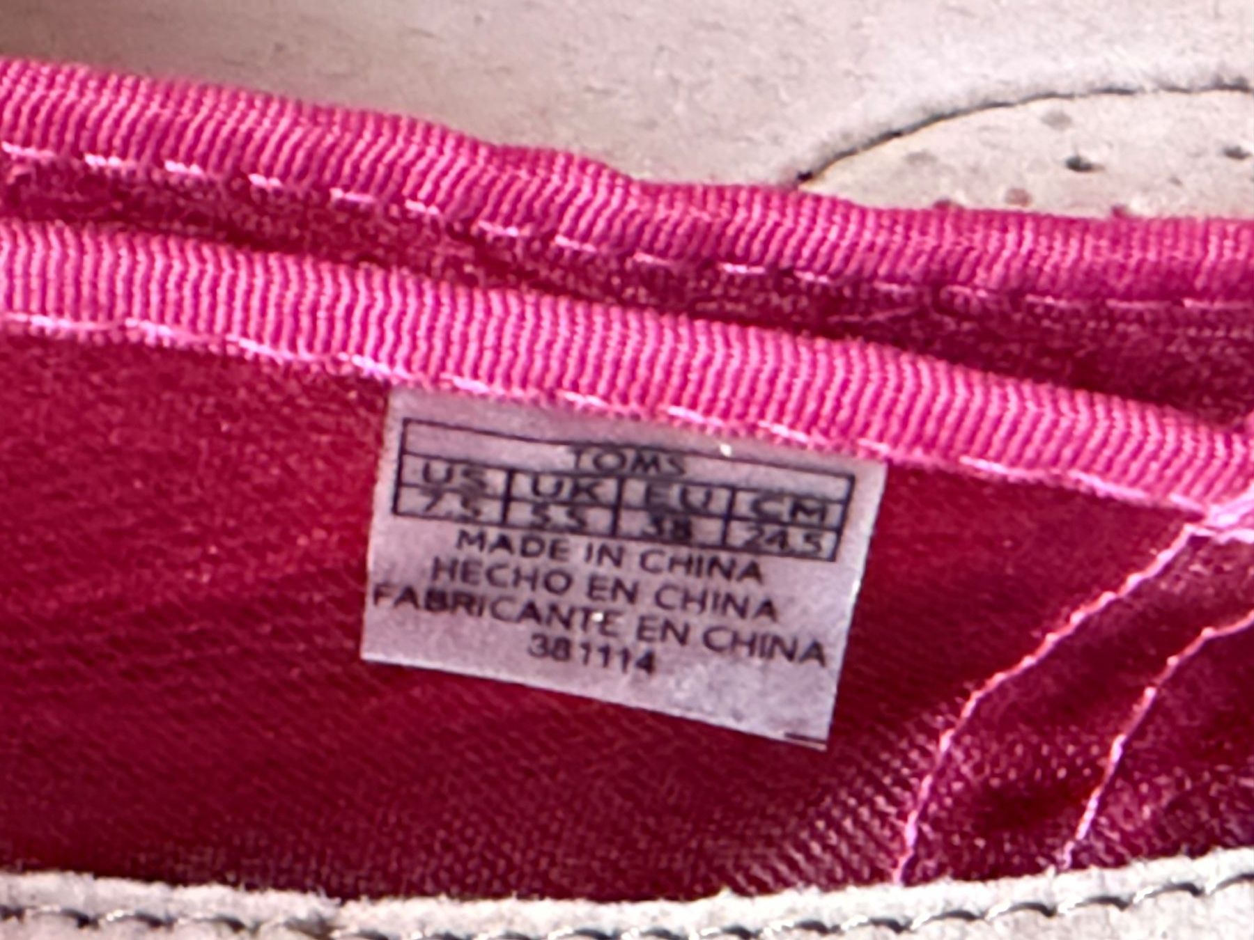 Toms Scarpe da donna: TOMS Damen Freizeitschuhe Gr. 37,5 – Usato da Kilchberg ZH venduto da Sweeper8 2