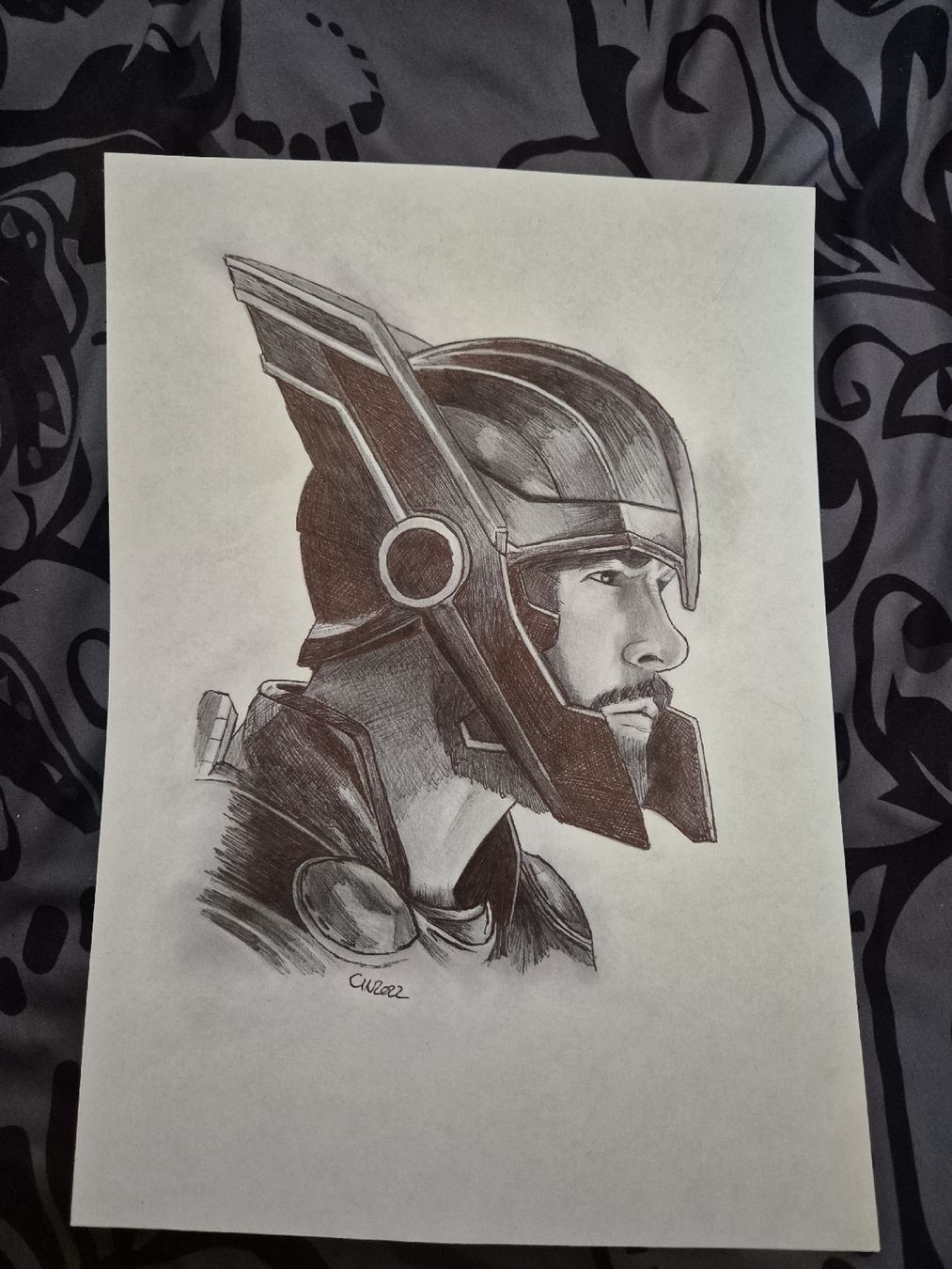 Dipinti: Thor Marvel - Portrait stylo et crayon – Nuovo (secondo la descrizione) da Fleurier venduto da cin_7qkd