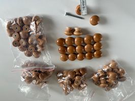 Möbelknöpfe Möbelgriff Holz 20 Stück pro Pack
