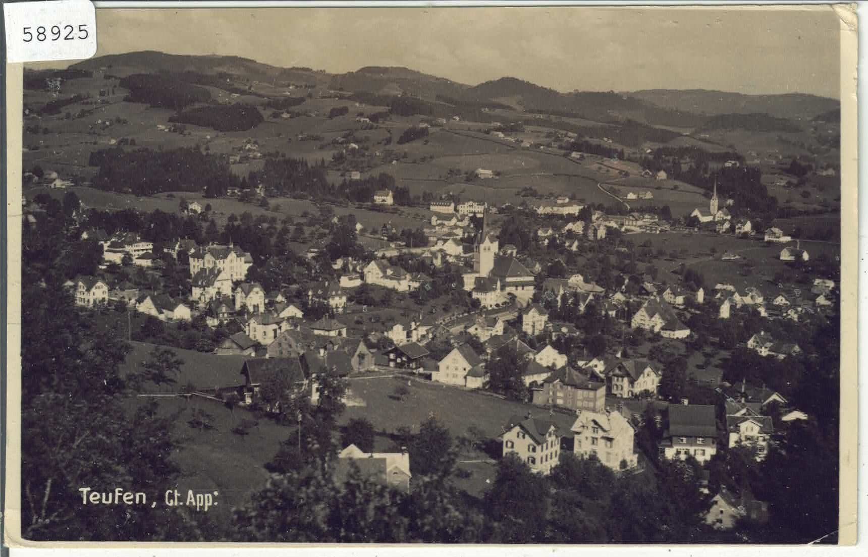 Cartes postales: Teufen - Generalansicht – D'occasion à Ettingen par Kartenplanet