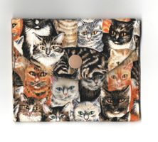 Portemonnaie mit Katzen, Handarbeit