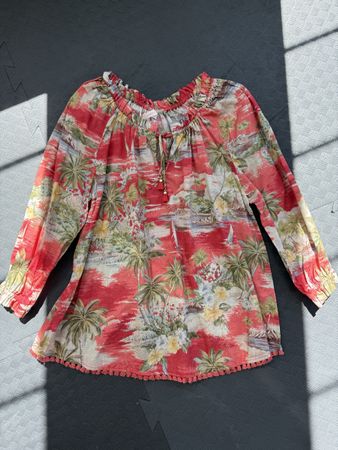 ZIMMERMANN Kids Tunika / Oberteil aus Leinen 10J. Neu NP150