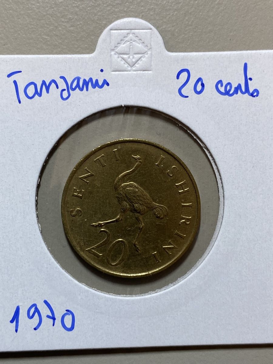 Tutti le monete: Tanzanie - 20 cents - 1970 – Usato da Payerne venduto da Mike1682