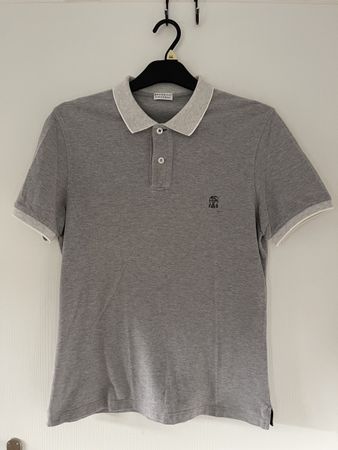 Brunello Cucinelli Poloshirt Grau, Herren, Gr. M - Top!