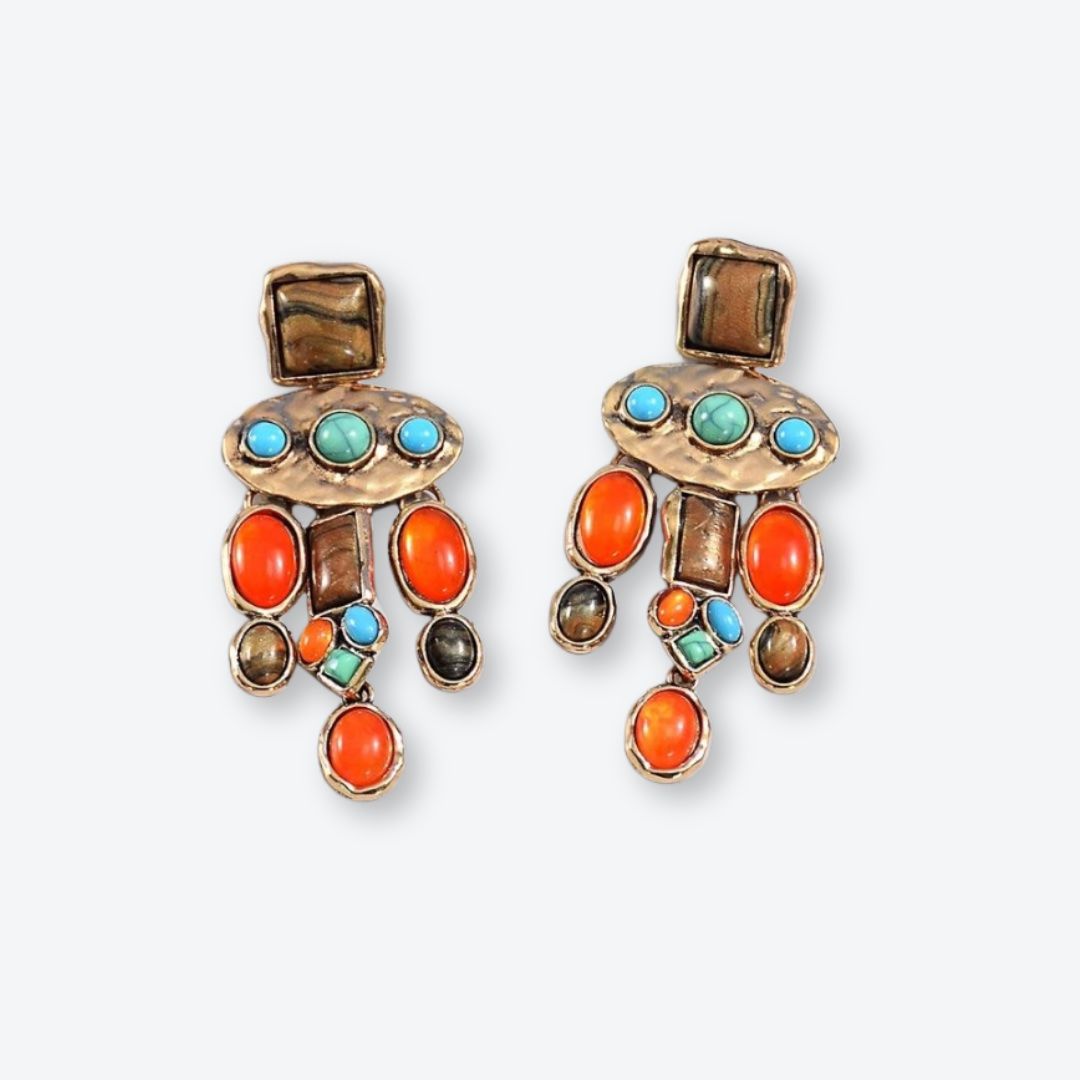 Orecchini pendenti & Orecchini a lobo: Modeschmuck-Ohrringe mit bunten Steinen – Nuovo (secondo la descrizione) da Oberkirch LU venduto da petitefashion 2