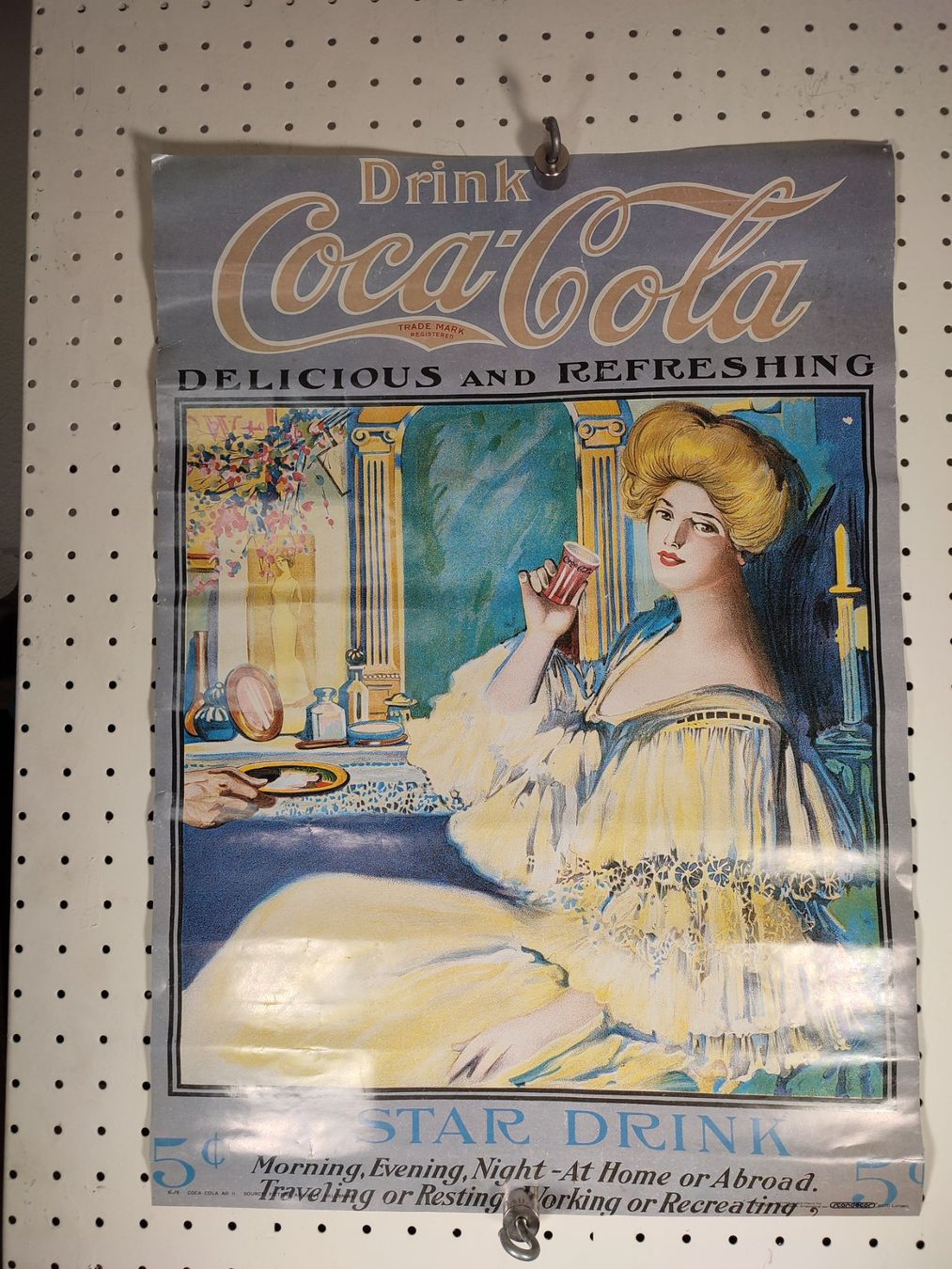 Foto & Immagini: Wunderschönes altes COCA-COLA PLAKAT 1985 – Usato da Gelterkinden venduto da MYSTOREFORYOU4460