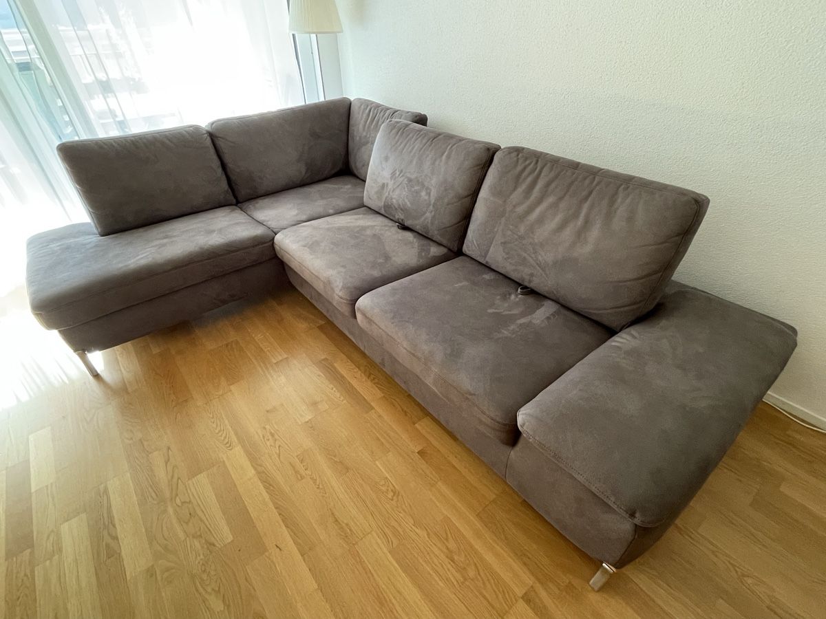 Knoll Sofas: Eckcouch Sofa Dieter Knoll Collection, Anthrazit – Gebraucht aus Lausen von  1