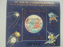 Briefmarke Rumänien Raumfahrt