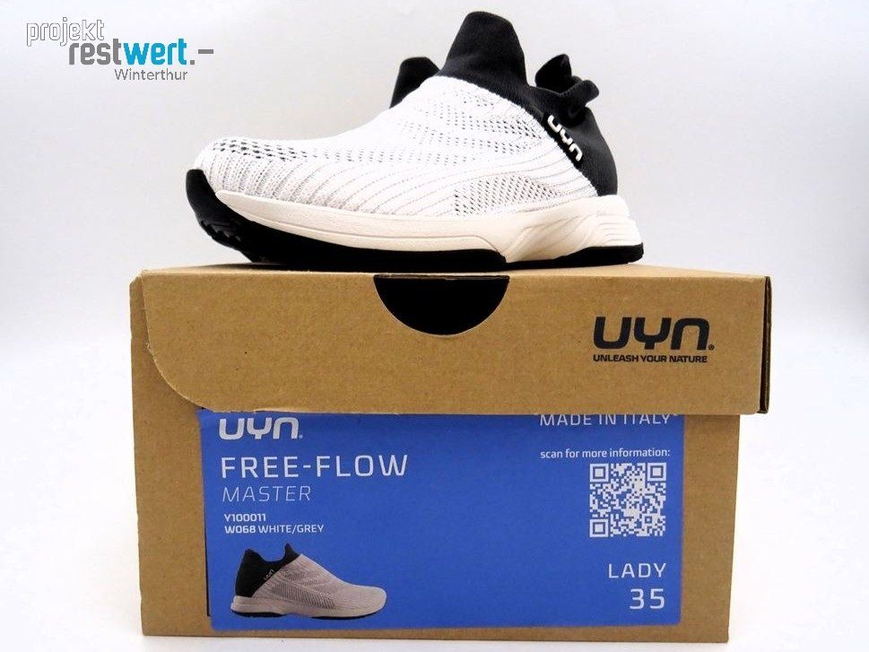 UYN Scarpe da donna: UYN FREE FLOW MASTER, WHITE/GREY, GR. 35 – Nuovo e nell'imballaggio originale da Winterthur venduto da Restwert_Winterthur 1