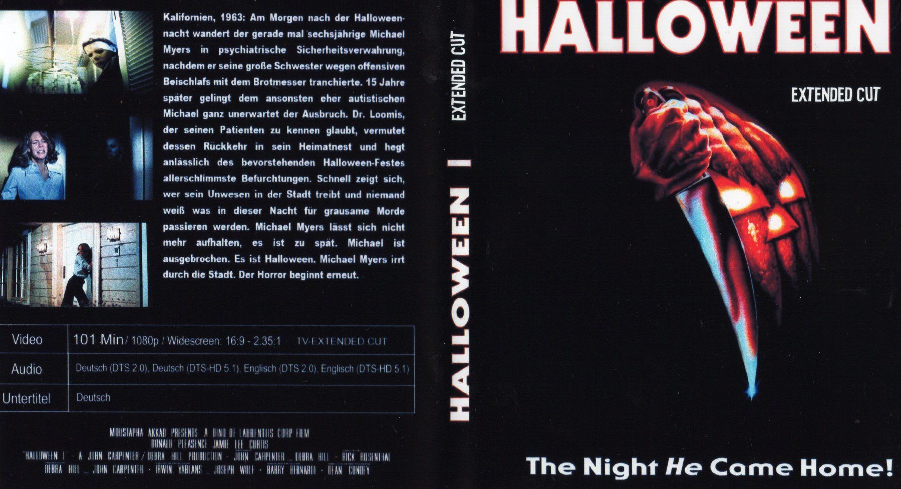 Tutti i DVDs: Halloween (1978) Extended Cut) – Usato da Kaltenbach venduto da Tracid