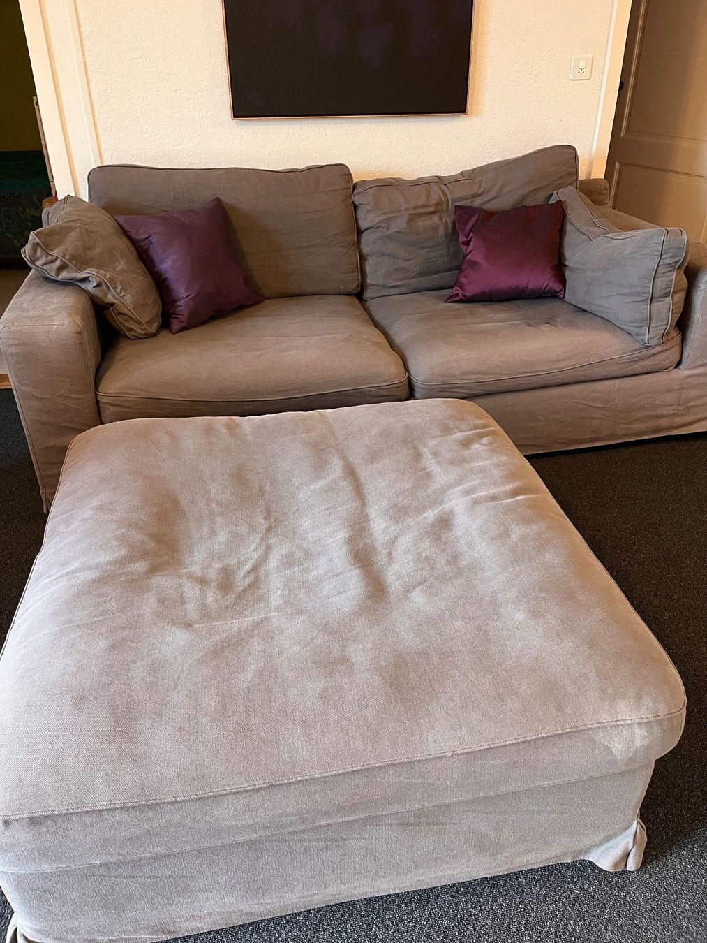 Divani: Gemütliches 2er Sofa mit Hocker – Usato da Weisslingen venduto da AKeller01 2