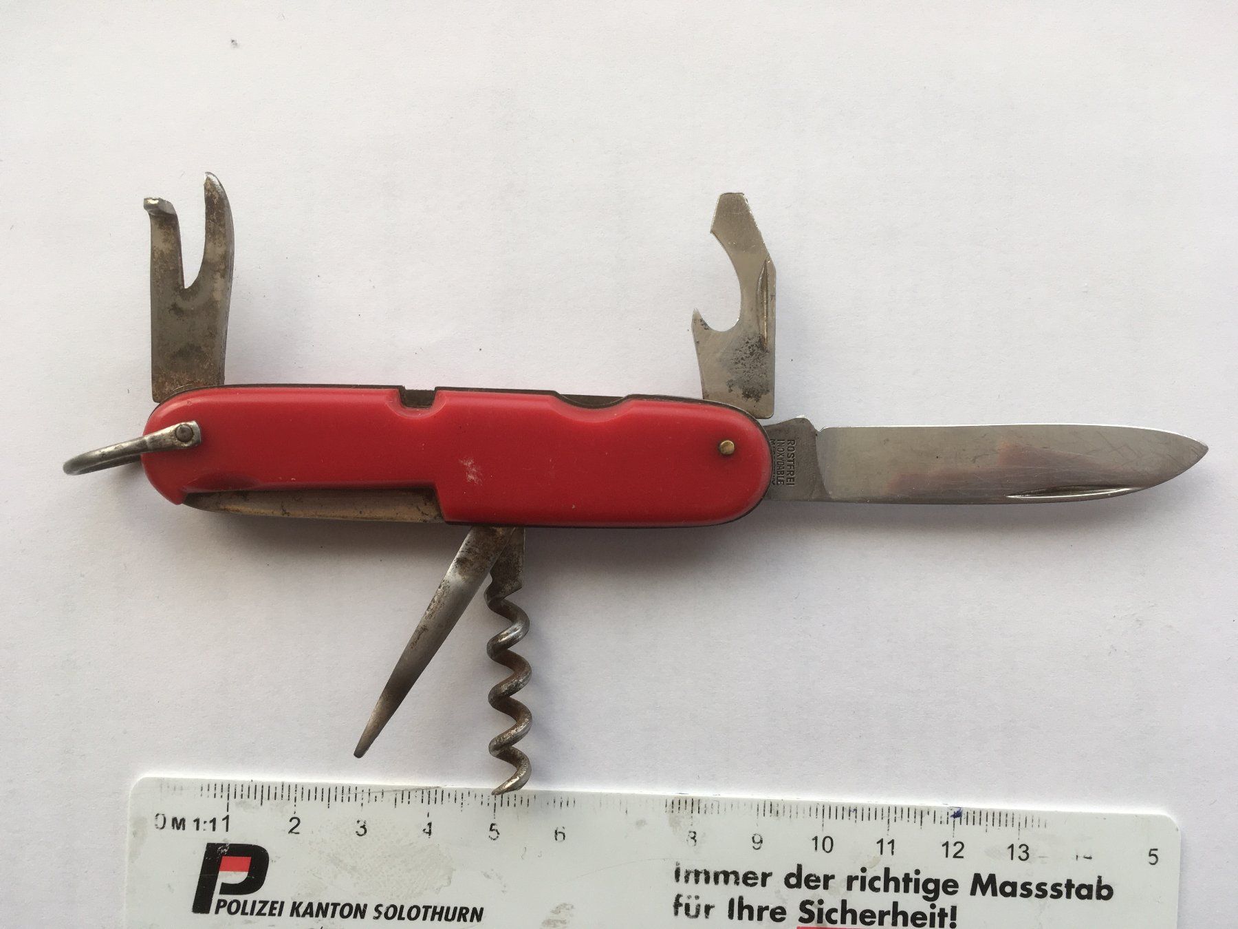 Coltelli tascabile: Multifunktionales Sackmesser – 5-teilig – Usato da Grenchen venduto da Kogi7 4