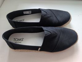 TOMS Espadrilles schwarz Stoffschuhe 1 Mal getragen
