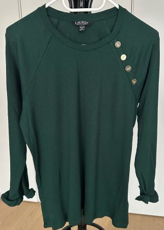 Ralph Lauren Bluse Gr.XL Olivgrün Bluse Shirt