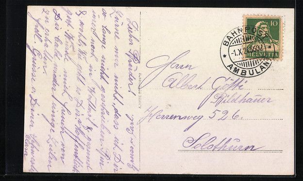 Cartes postales: AK Wattwil, Teilansicht, 1924 – D'occasion à Berlin par bartko-reher 1