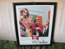 Marlboro Plakat Bild ca.70 er Jahre 1 Packung 1,50 Sfr Rar