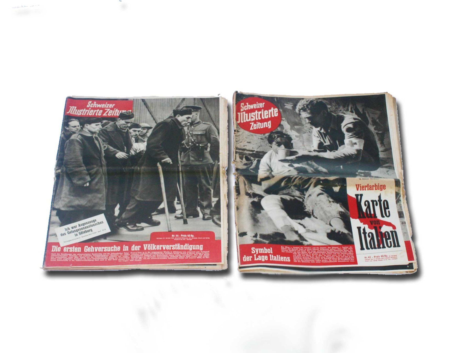 Zeitschriften & Magazine: 2x seltene "Schweizer Illustrierte Zeitung" 1943 – Gebraucht aus Hosenruck von Musikmamsell