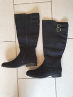 Schwarze Stiefel, Gr. 39, ungetragen, Weitschaft