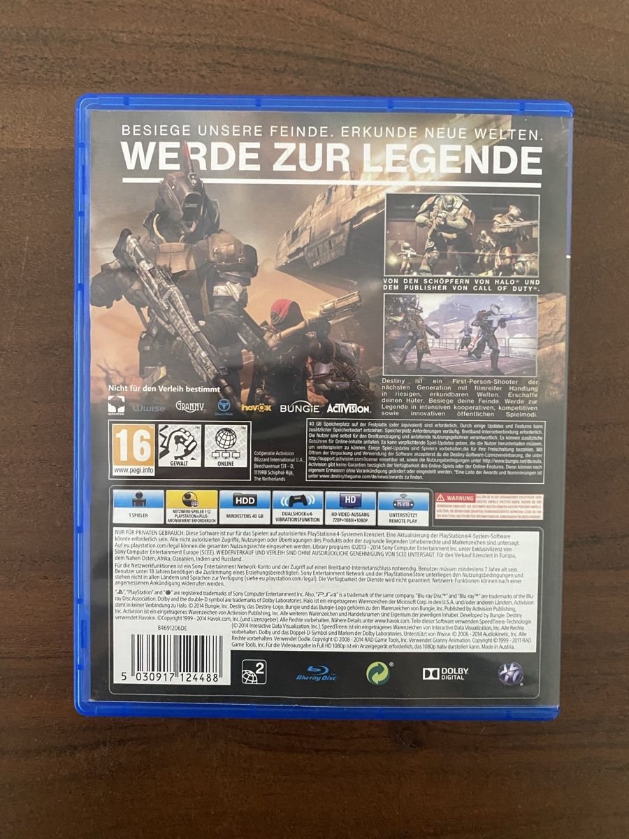 Sony Giochi: Destiny für PS4 – Usato da Thunstetten venduto da Virus_33 2