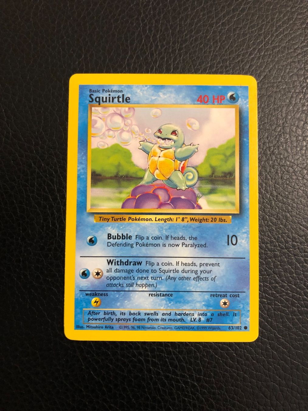 Pokémon Cartes à collectionner: Base Set Squirtle 63/102 Ab 1 – D'occasion à Paradiso par Pkmn10